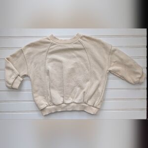 Zara Kids Cream Crew Neck Sweater